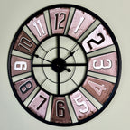 Black Cut Out Numbers 80cm Wall Clock