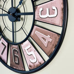 Black Cut Out Numbers 80cm Wall Clock