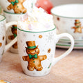 Set Of 4 Gingerbread Man Mugs
