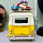 Vintage Yellow Floral Campervan Ornament