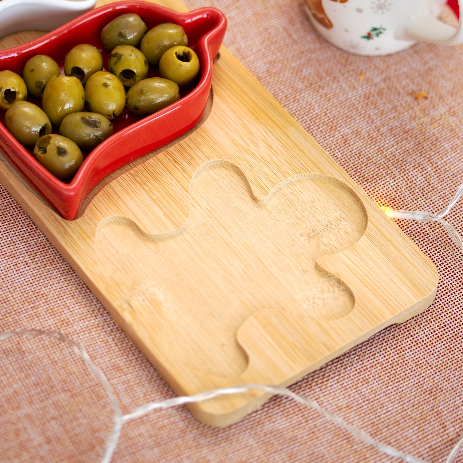 5 Piece Festive Christmas Bowl & Tray Set
