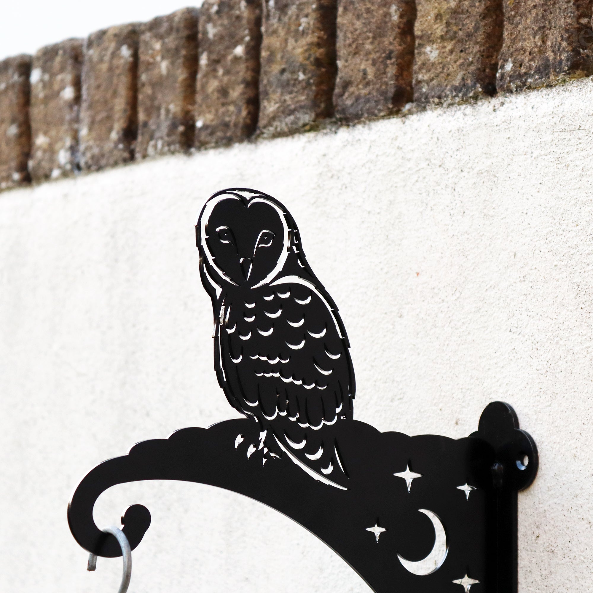 Steel Night Owl Hanging Basket Bracket