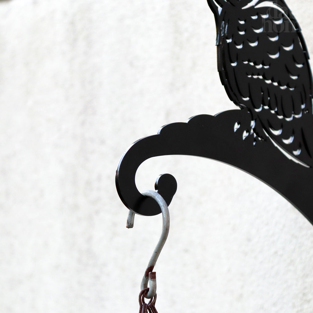 Steel Night Owl Hanging Basket Bracket