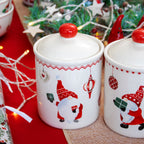 Set mit 3 Weihnachts-Gonk-Vorratsgläsern
