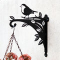 Steel Perched Robin Hanging Basket Bracket