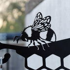 Steel Honeycomb Bees Hanging Basket Bracket