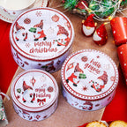 Set Of 3 Christmas Gonk Nesting Cake Tins