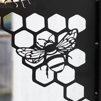 Steel Honeycomb Bees Hanging Basket Bracket