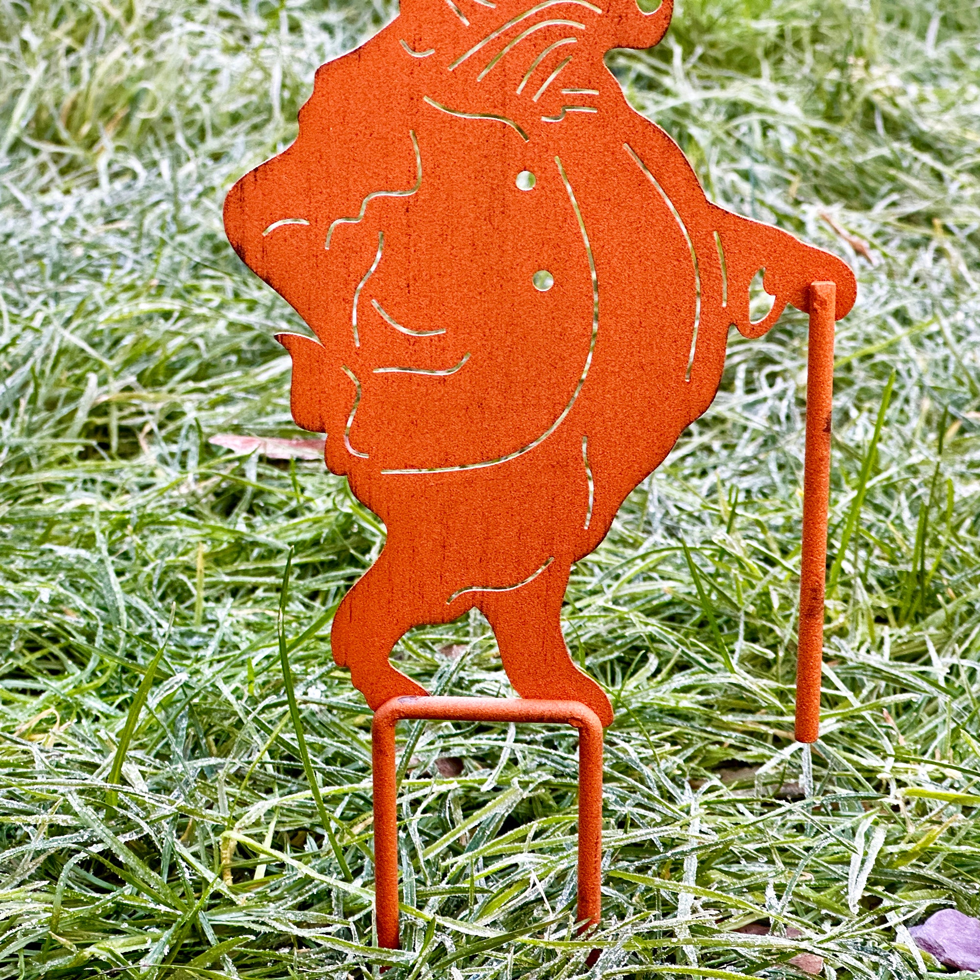 Rust Mr Rabbit Garden Stake