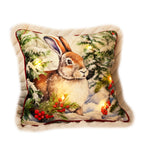 Light Up Winter Woodland Hare Cushion