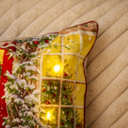 Light Up Traditional Christmas Scene Cushion