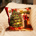 Light Up Traditional Christmas Tree Cushion