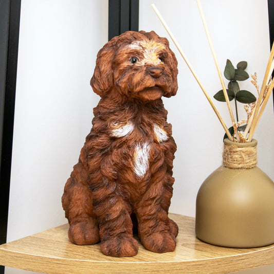 Brown Sitting Cockapoo Ornament