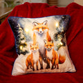 Light Up Christmas Forest Fox Cushion