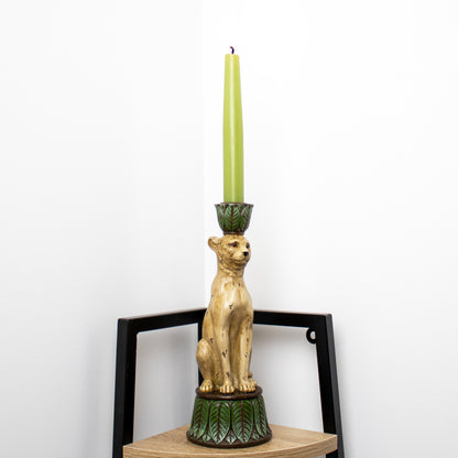 Leopard Candlestick Holder