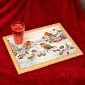 Christmas Robins Cushioned Lap Tray