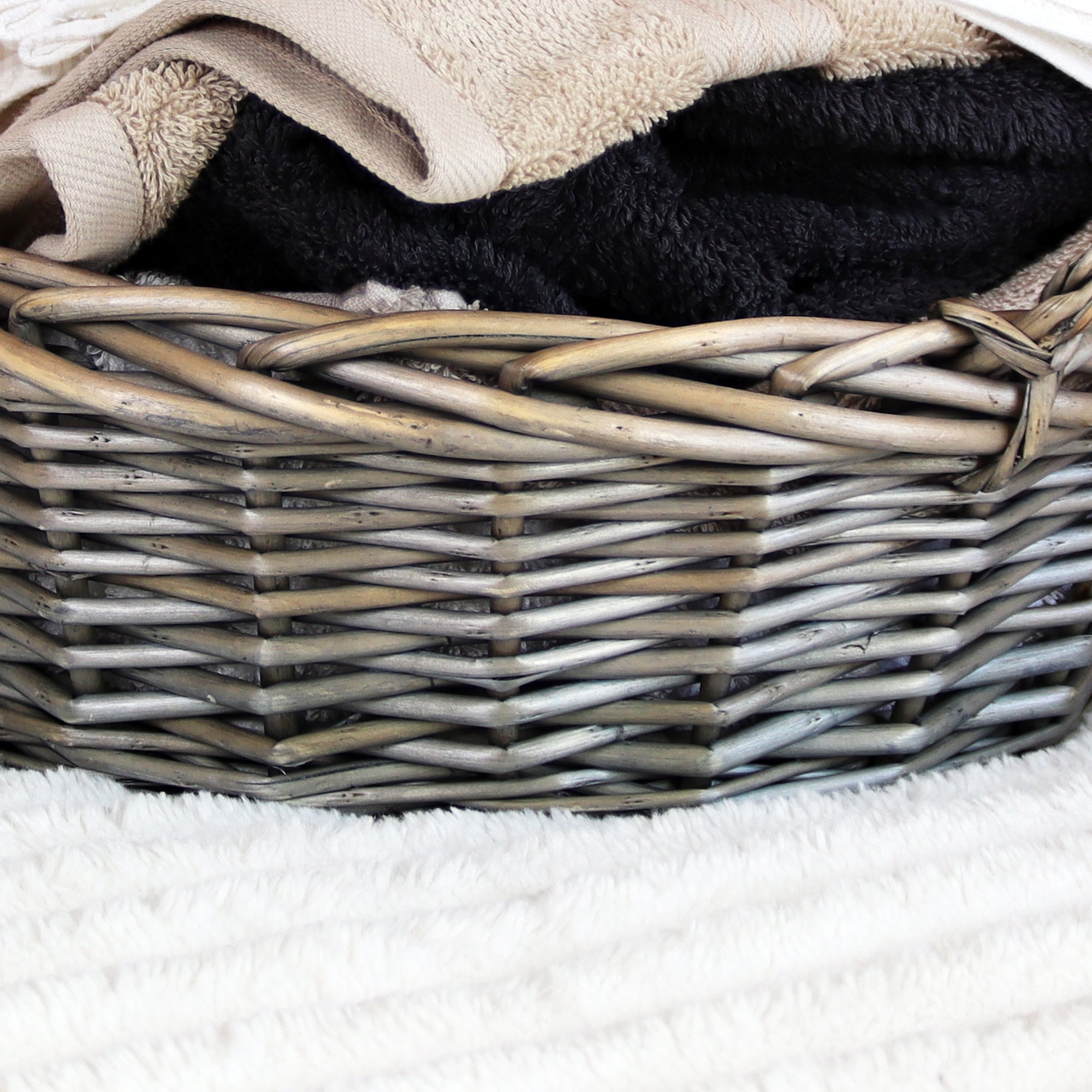 Large Antique Wash Willow Tray