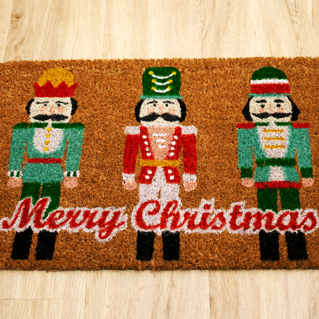 Merry Christmas Nutcrackers Doormat
