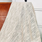 Beigefarbener Überwurf aus Baumwolle mit Fransen, 170 cm x 130 cm