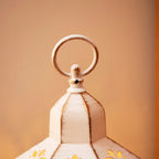White LED Flicker Candle Christmas Lantern