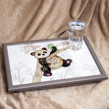 Panda Bug Art Cushioned Lap Tray