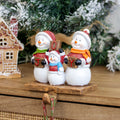 Snowman Family Christmas Stocking Hanger