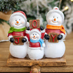 Snowman Family Christmas Stocking Hanger