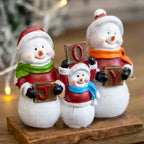 Snowman Family Christmas Stocking Hanger