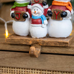 Snowman Family Christmas Stocking Hanger