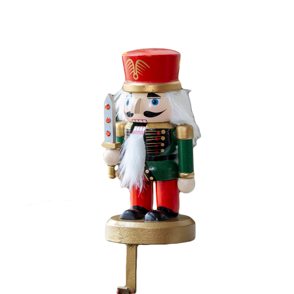 Nutcracker Soldier Christmas Stocking Hanger