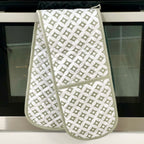 Grauer Diamant-Doppelofenhandschuh