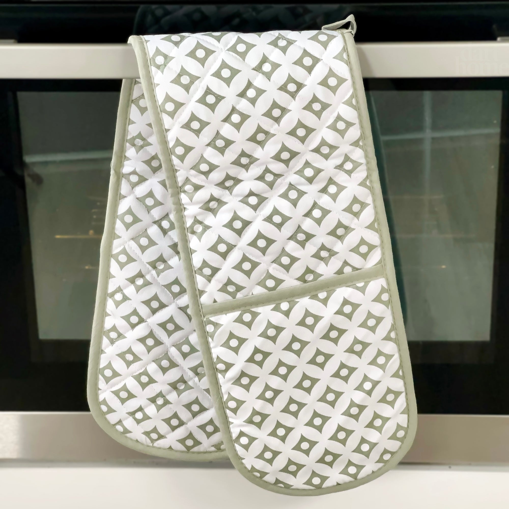 Grauer Diamant-Doppelofenhandschuh