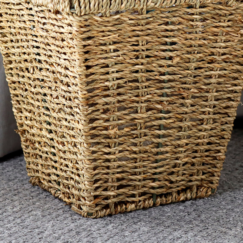 Square Seagrass Paper Bin
