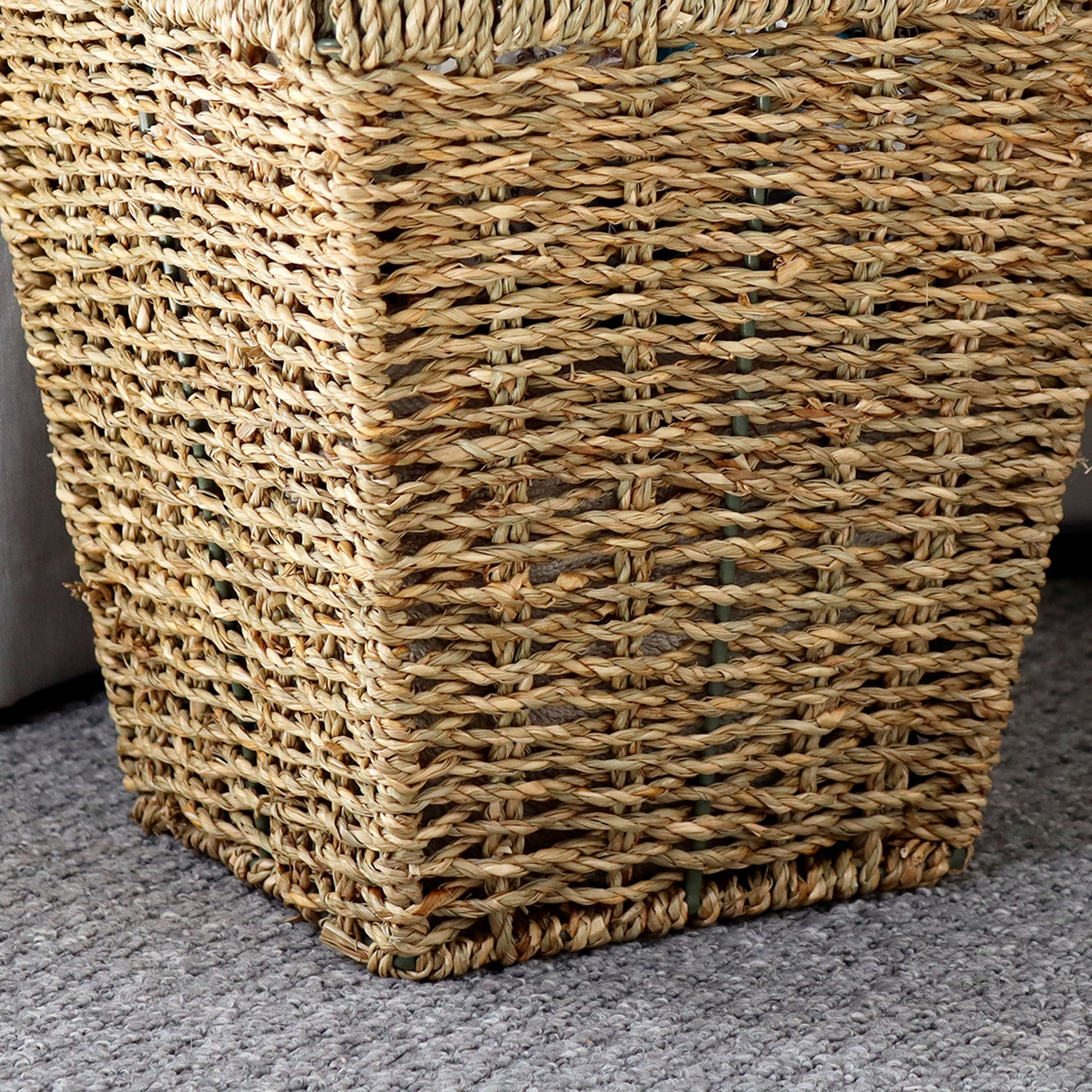 Square Seagrass Paper Bin