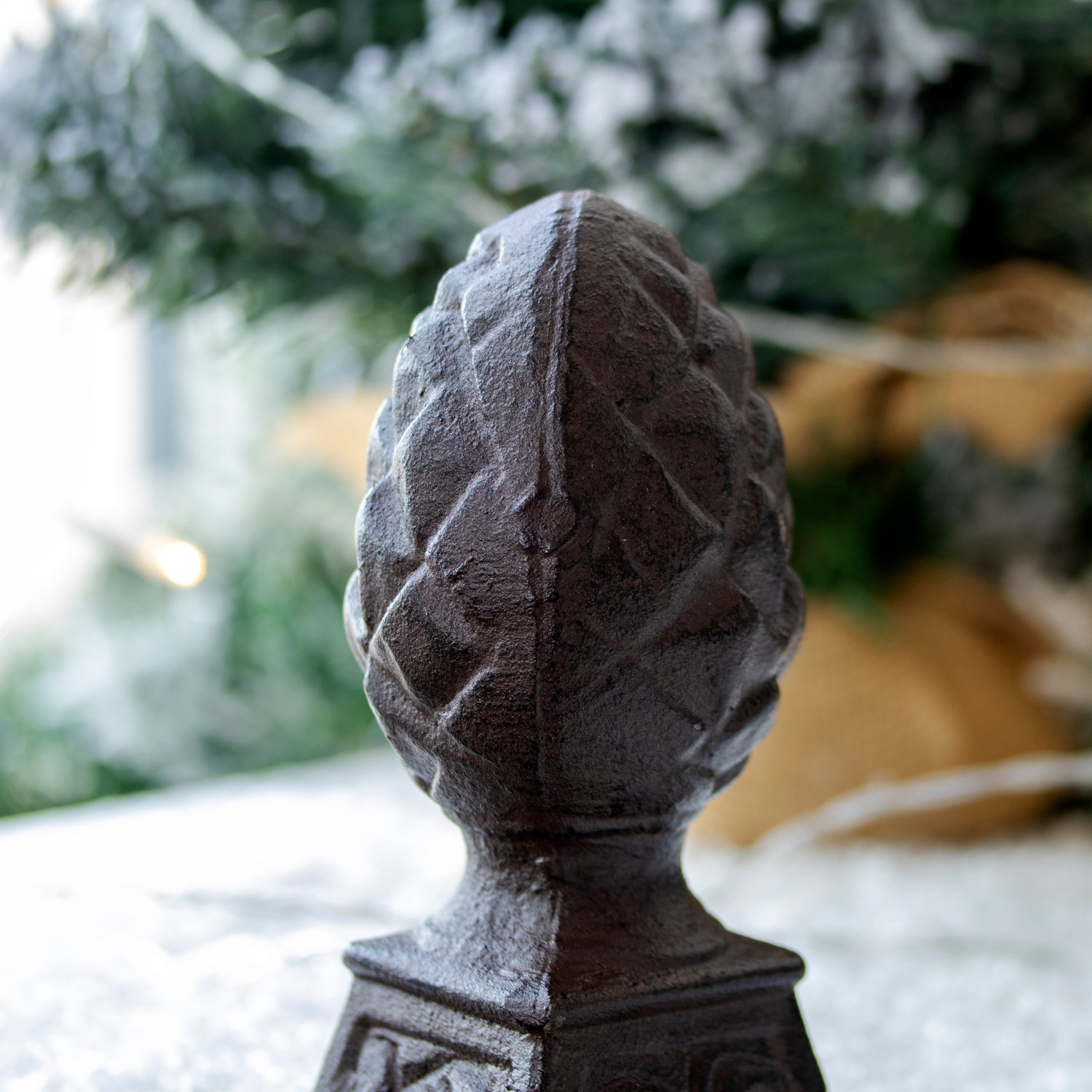 Cast Iron Acorn Christmas Stocking Holder