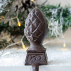 Cast Iron Acorn Christmas Stocking Holder