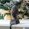 Cast Iron Acorn Christmas Stocking Holder