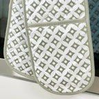 Grauer Diamant-Doppelofenhandschuh