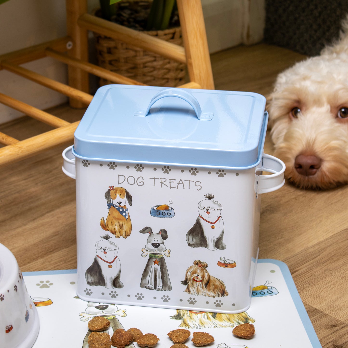 Faithful Friends Dog Treats Tin