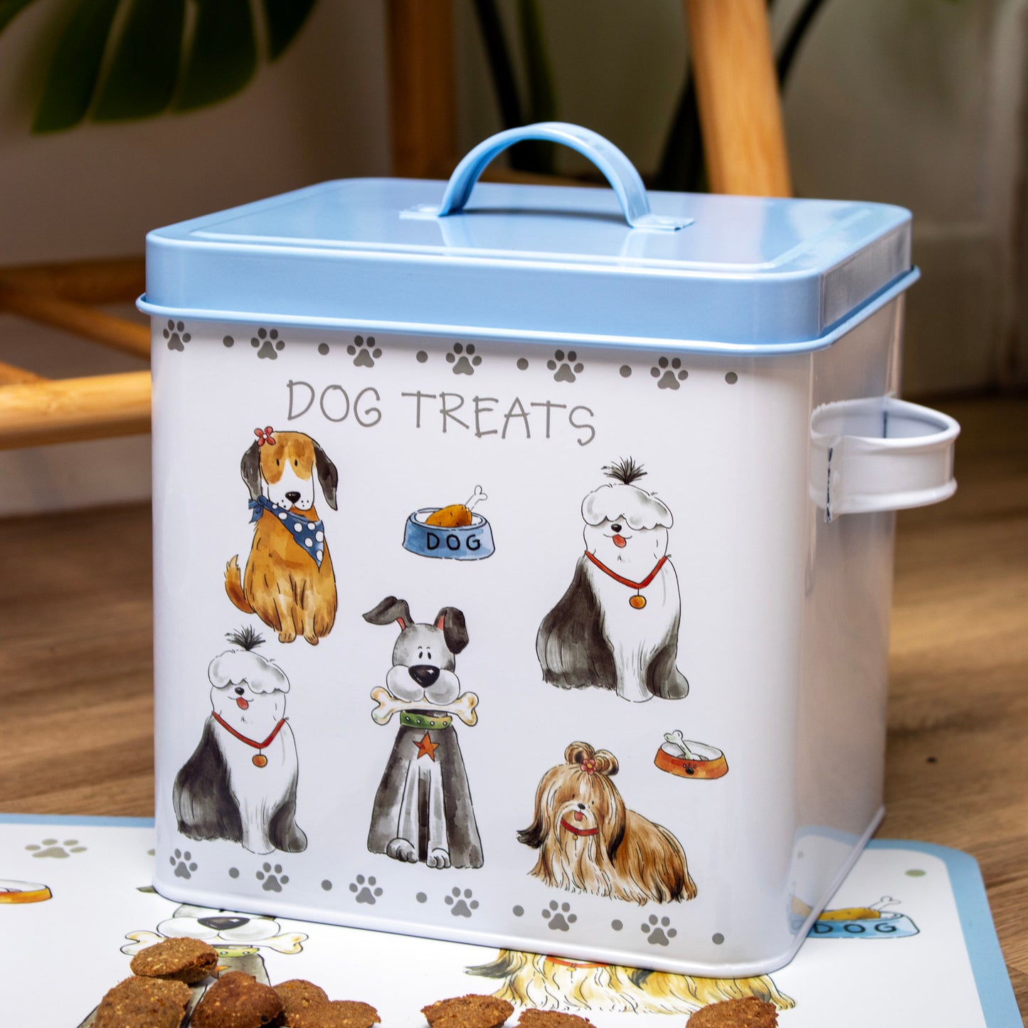 Faithful Friends Dog Treats Tin