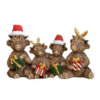Christmas Highland Cow Family Ornament