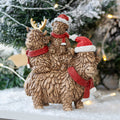 Christmas Highland Cow Trio Ornament