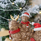 Christmas Highland Cow Trio Ornament