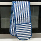 Blue Striped Double Oven Glove