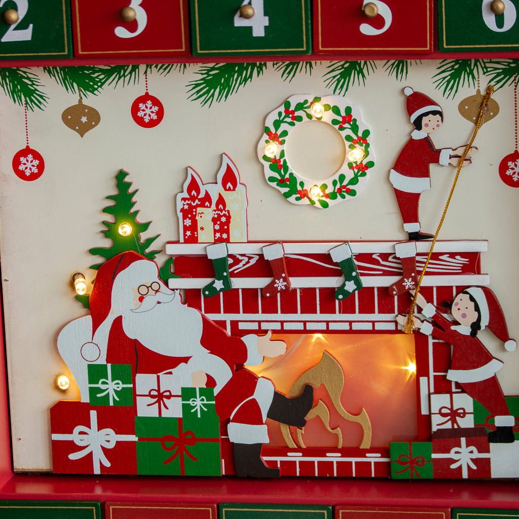 Light Up Santa's Grotto 24 Drawer Advent Calendar