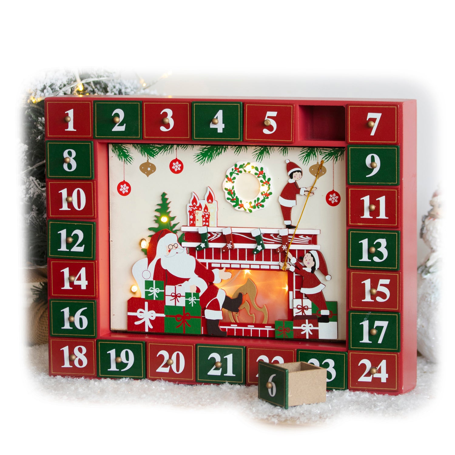 Light Up Santa's Grotto 24 Drawer Advent Calendar