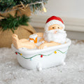 Santa In The Bath Ornament