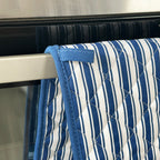 Blue Striped Double Oven Glove