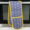 Grey Leaf Double Oven Glove