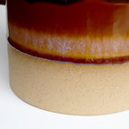 Brown Reactive Glaze Plant Pot With Ears